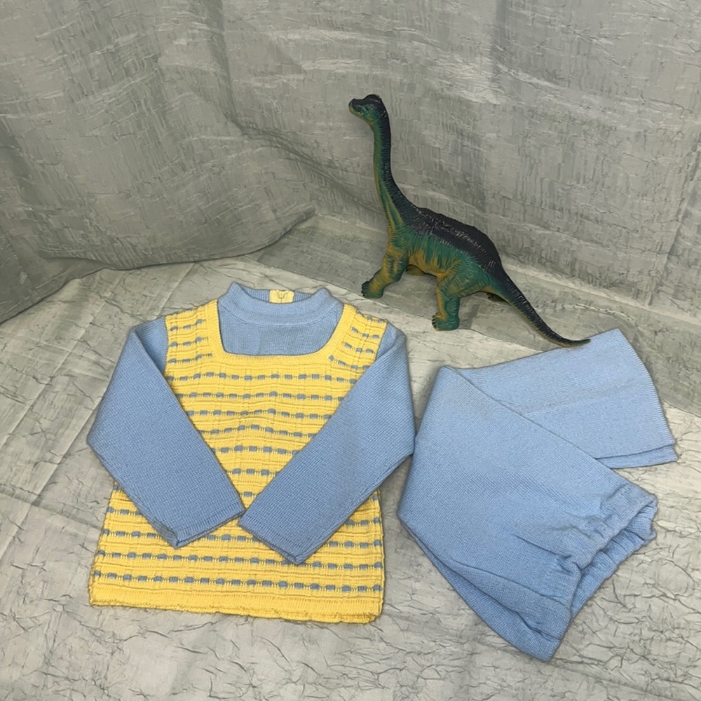 Saks Fifth Avenue Baby Boutique Vintage Kids Knit Sweater and Pants Set | 3-6 mo